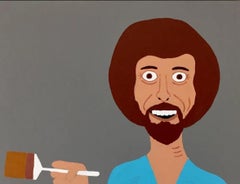 La gioia di dipingere Bob Ross PBS The Outsiders Folk Art