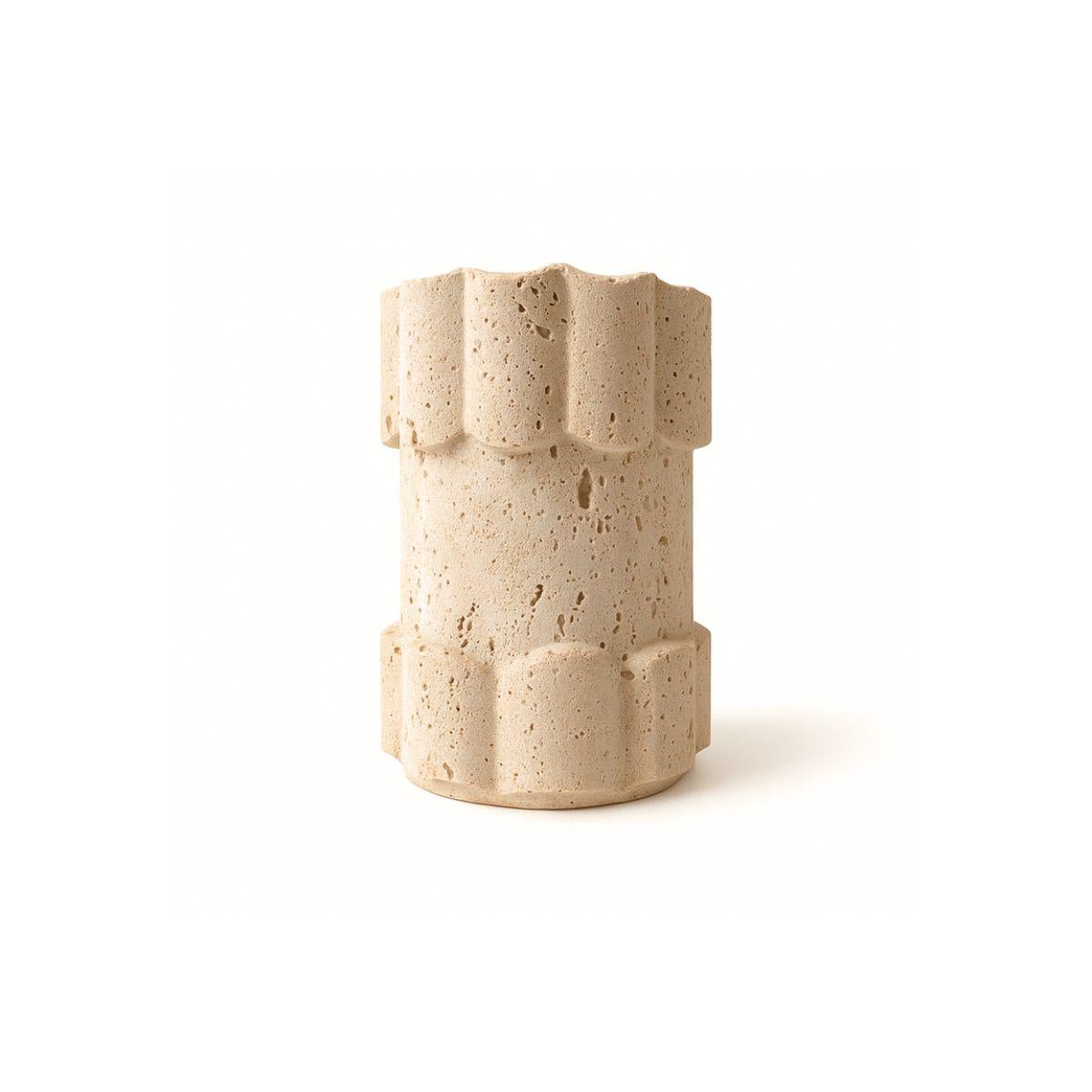 The Tommy Diaper Vase transforms natural stone into a sculptural work of art — with a playful twist. Originally designed to stylishly hold your baby's diapers, it’s just as perfect for displaying their favorite florals or showcasing a special dried
