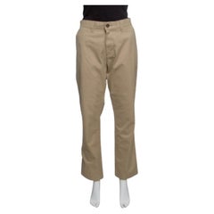 Tommy Hilfiger Beige Cotton Tailored Fit Chino Pants M