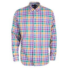 Tommy Hilfiger Multicolor Checked Cotton Long Sleeve Vintage Fit Shirt XL