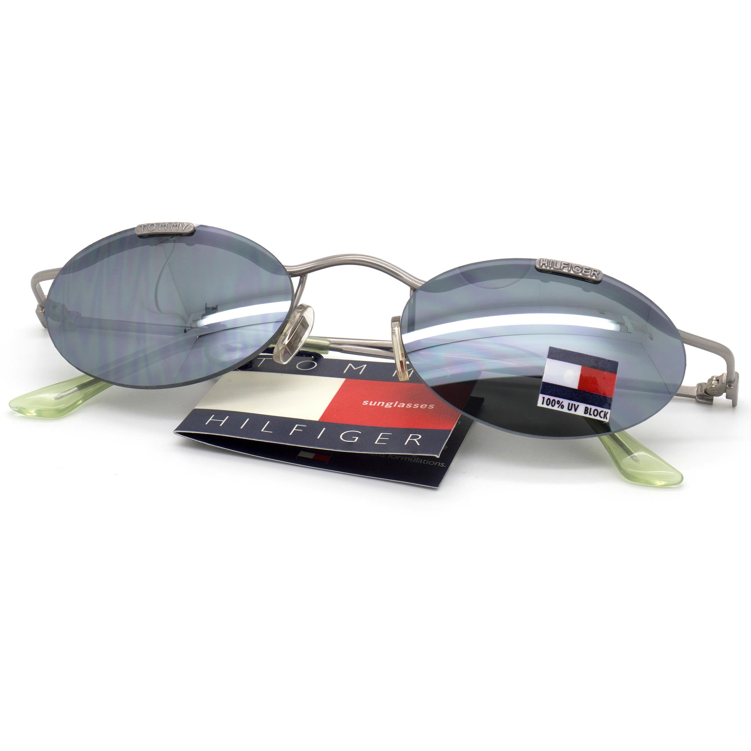Tommy Hilfiger ovale Spiegel Vintage-Sonnenbrille für Damen oder Herren im Angebot
