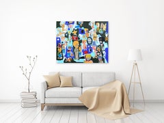 Neo-Expressionist Characters Friends Symbols Art Painting - You Keep Coming Back