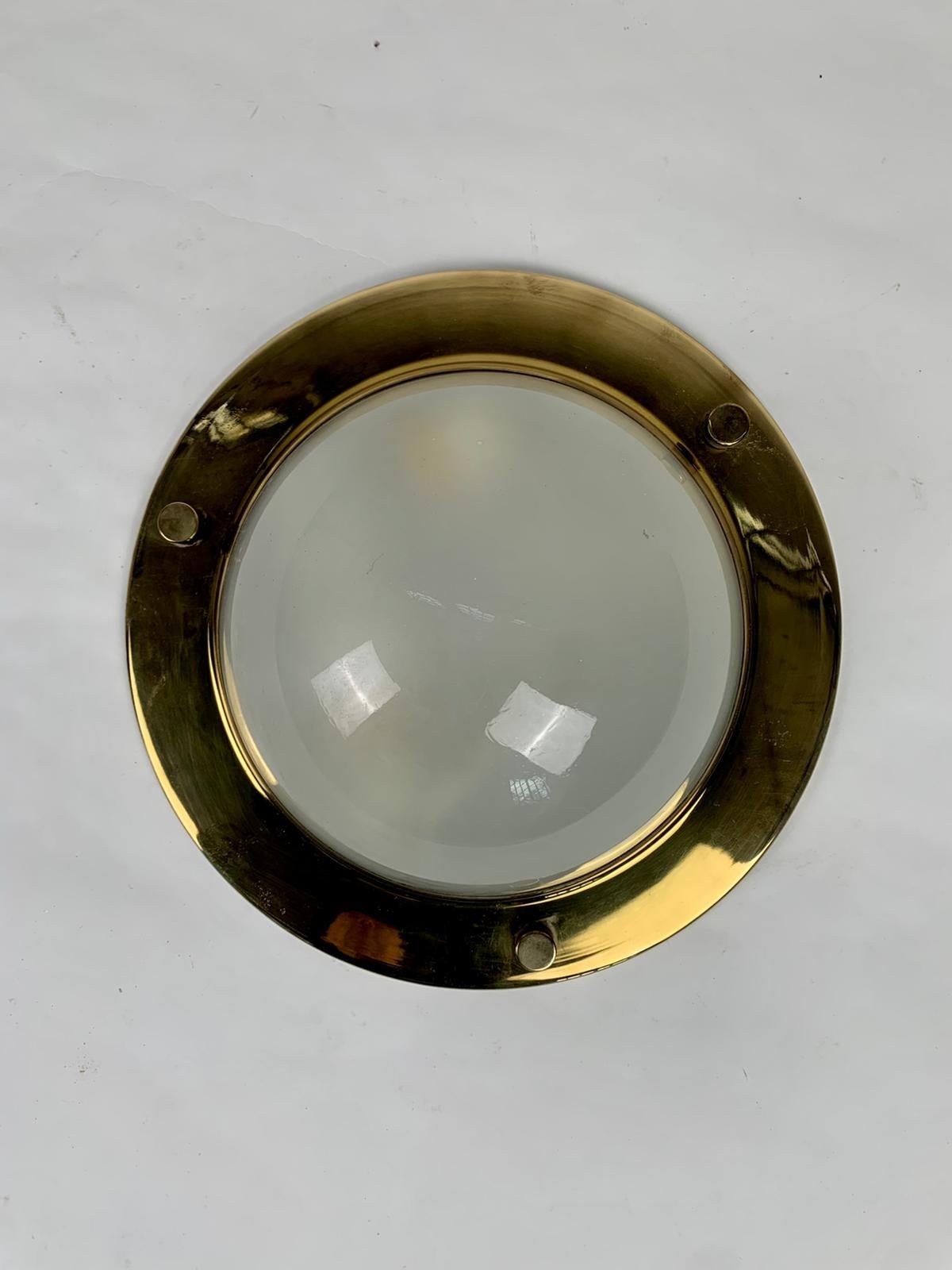 Tommy LSP6 brass ceiling lamp by Luigi Caccia Dominioni for Azucena, 1965 For Sale 5