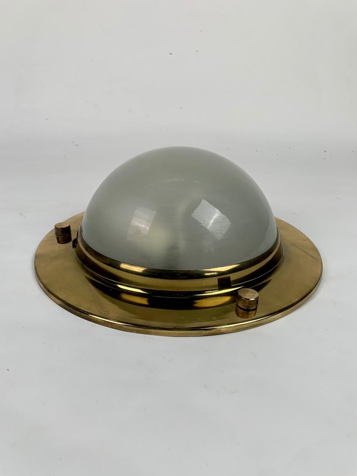 Tommy LSP6 brass ceiling lamp by Luigi Caccia Dominioni for Azucena, 1965 For Sale 7