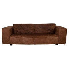 Tommy M by Machalke Leather Sofa Brown Four-Seater Couch