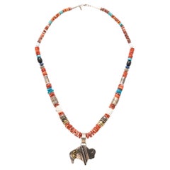 Tommy Singer Navajo Beaded Pendant Necklace