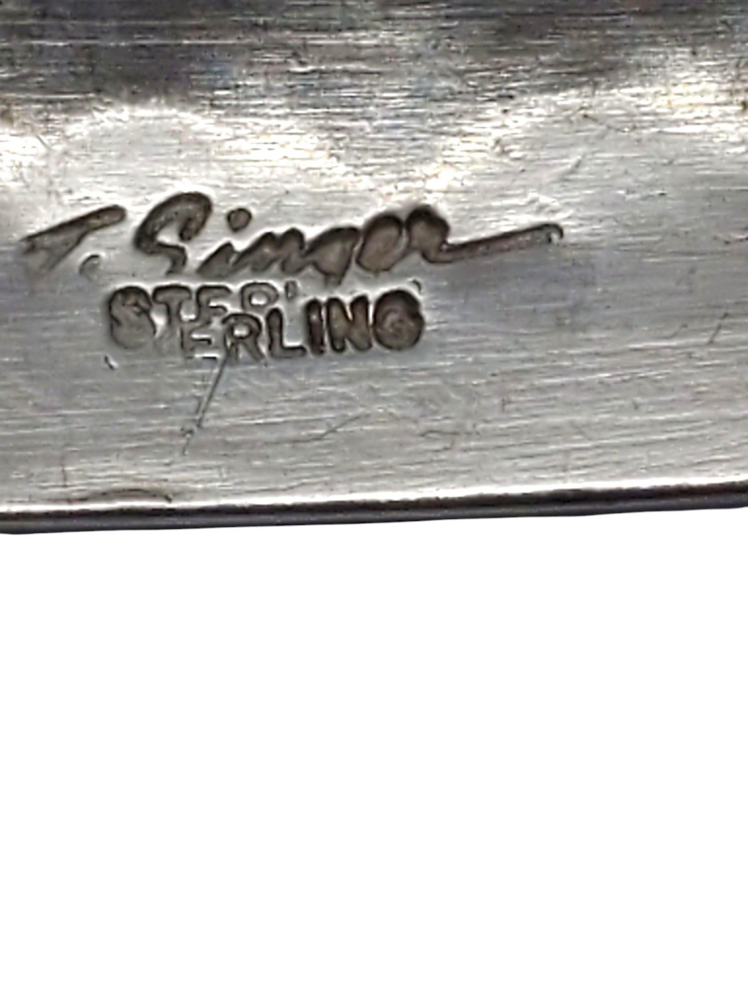 Tommy Singer Bracciale in argento sterling con nativi americani #21529 in vendita 2