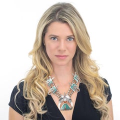 Collana di uccelli in acqua o in peyote di Tommy Singer