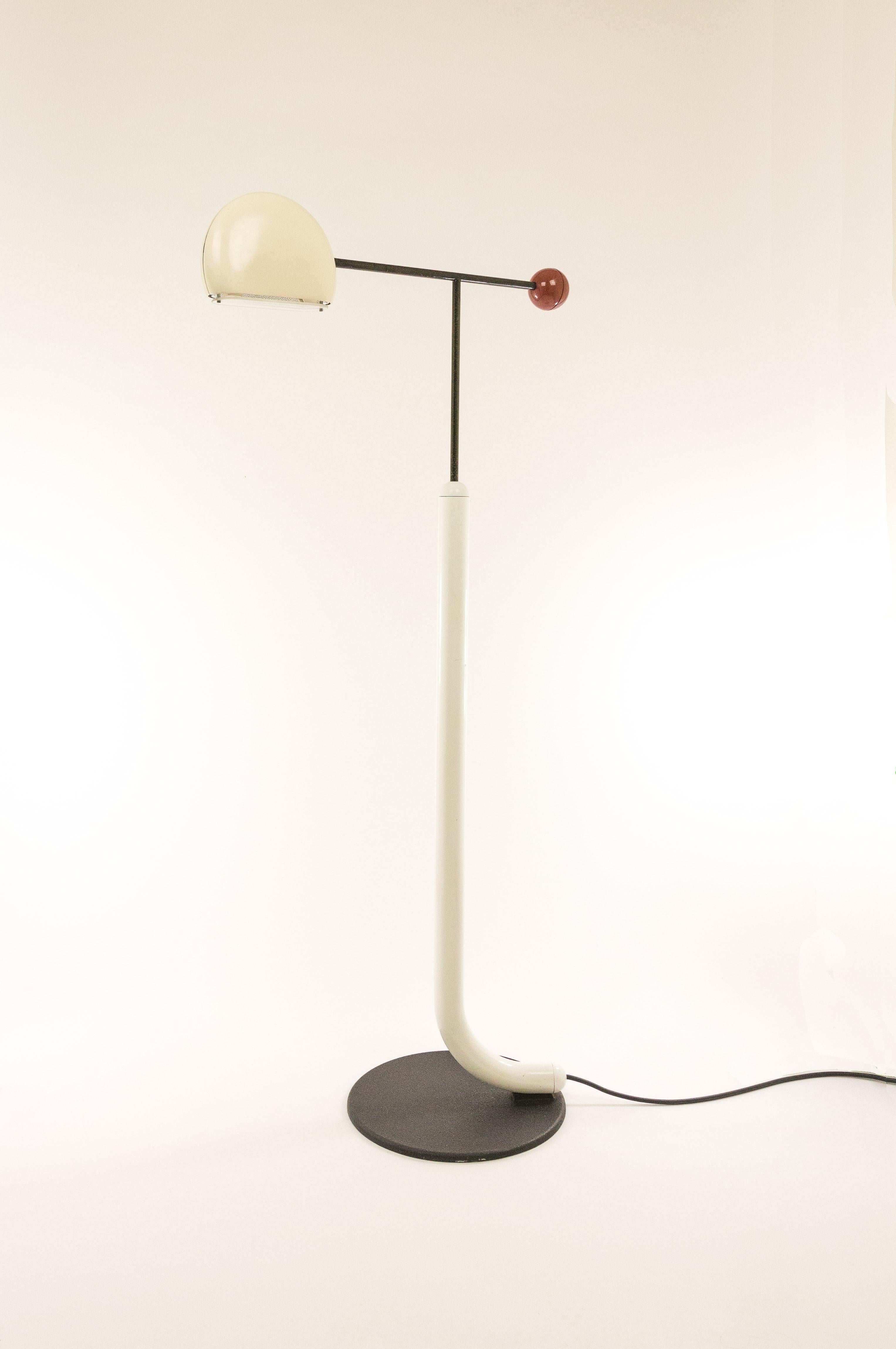 Mid-Century Modern Tomo Floor Lamp by Toshiyuki Kita for Luci, 1980s