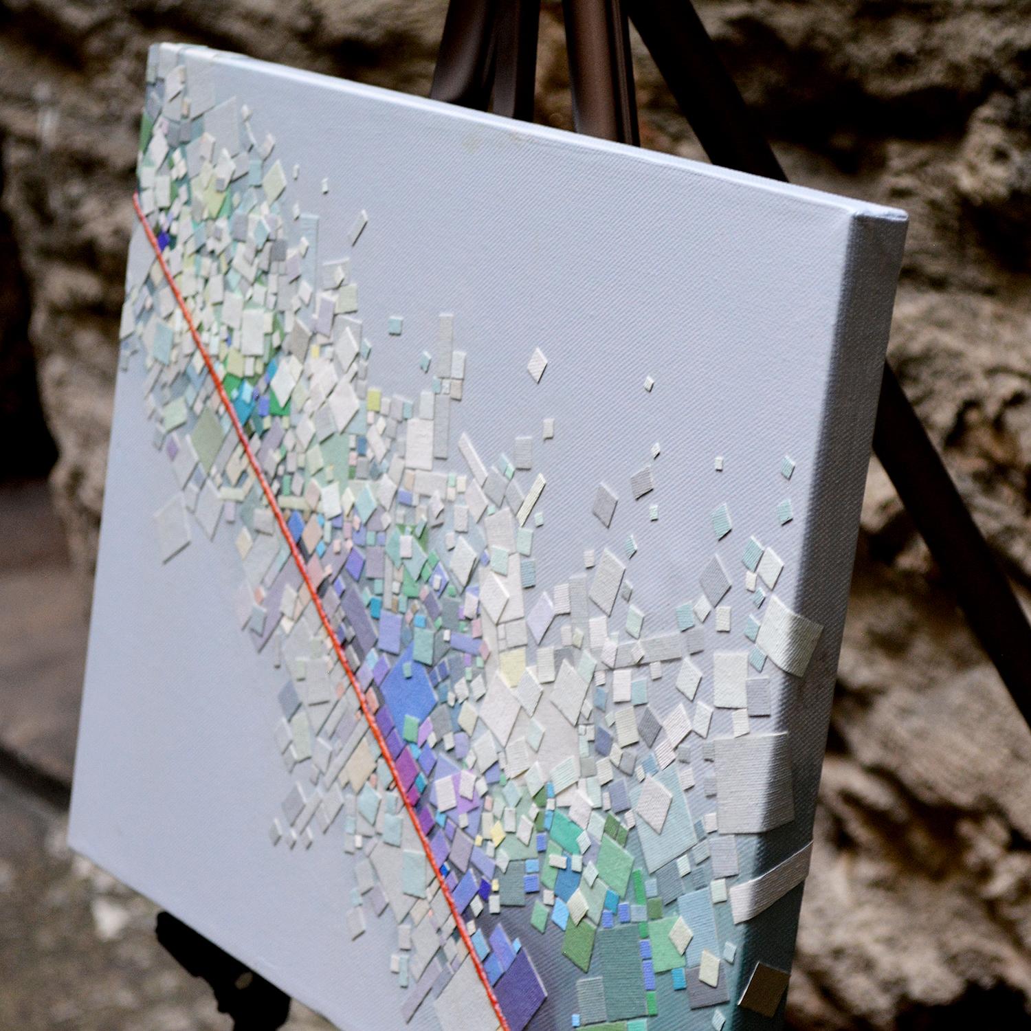 abstract string painting