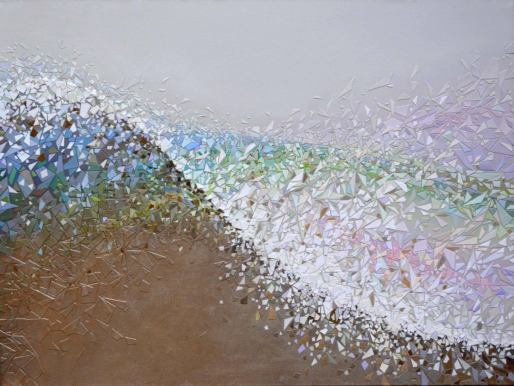 Tomo Mori Abstract Painting - Embrace