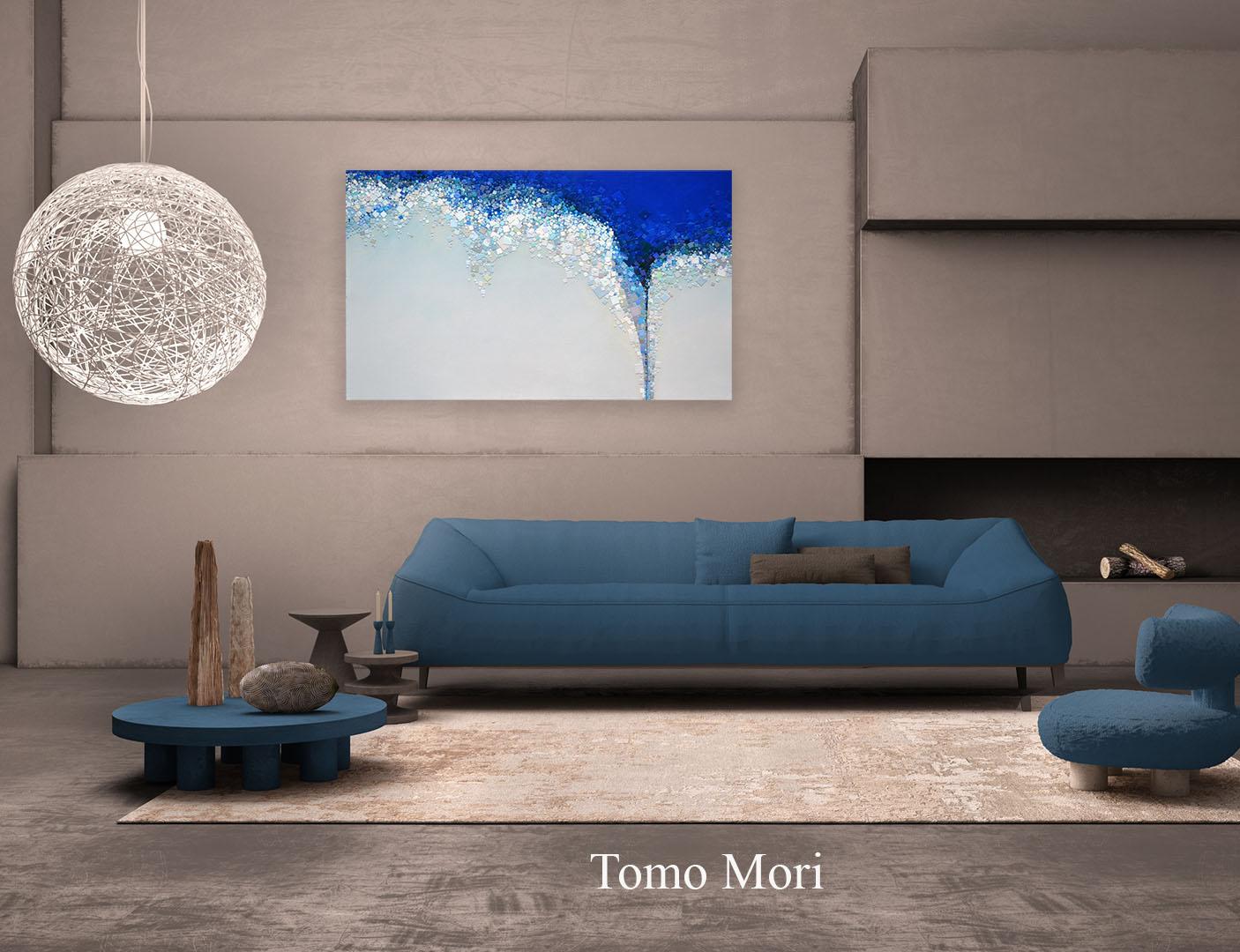 NO REGRET - Brown Abstract Painting by Tomo Mori