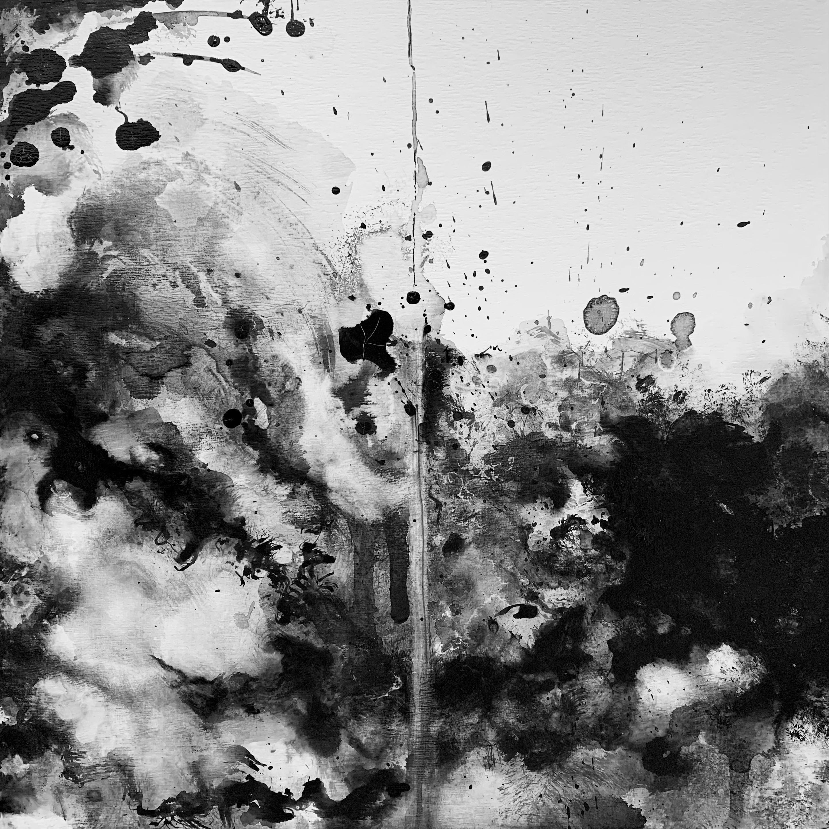 Japanese Contemporary Drawing by Tomo Sakurai - Quiet Surge