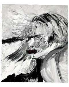 Japanese Contemporary Drawing by Tomo Sakurai - Words in the Wind