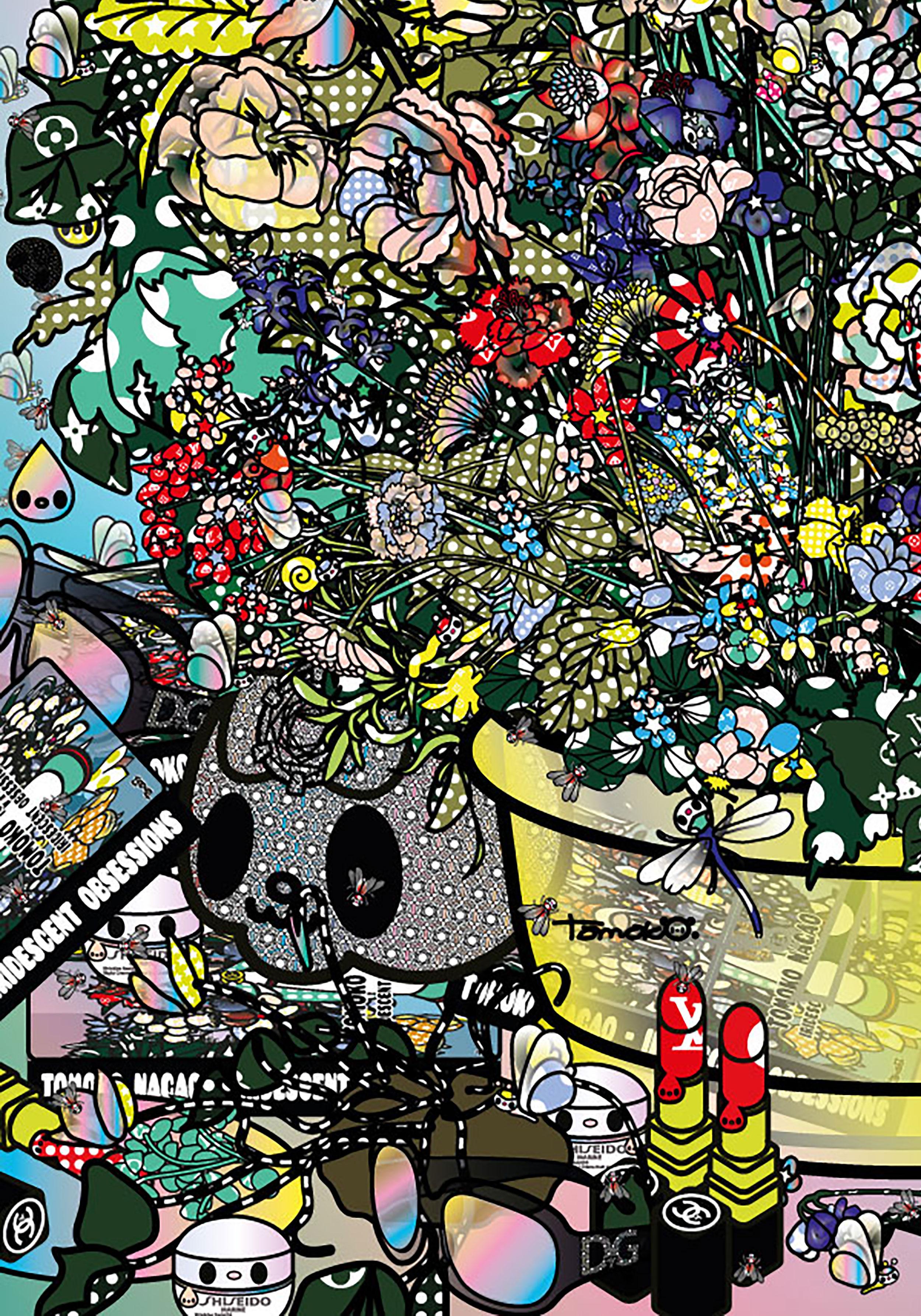 Flowers 3 - Pop Art Print by Tomoko Nagao