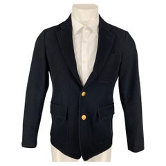 TOMORROWLAND Size 34 Black Wool Alpaca Notch Lapel Sport Coat