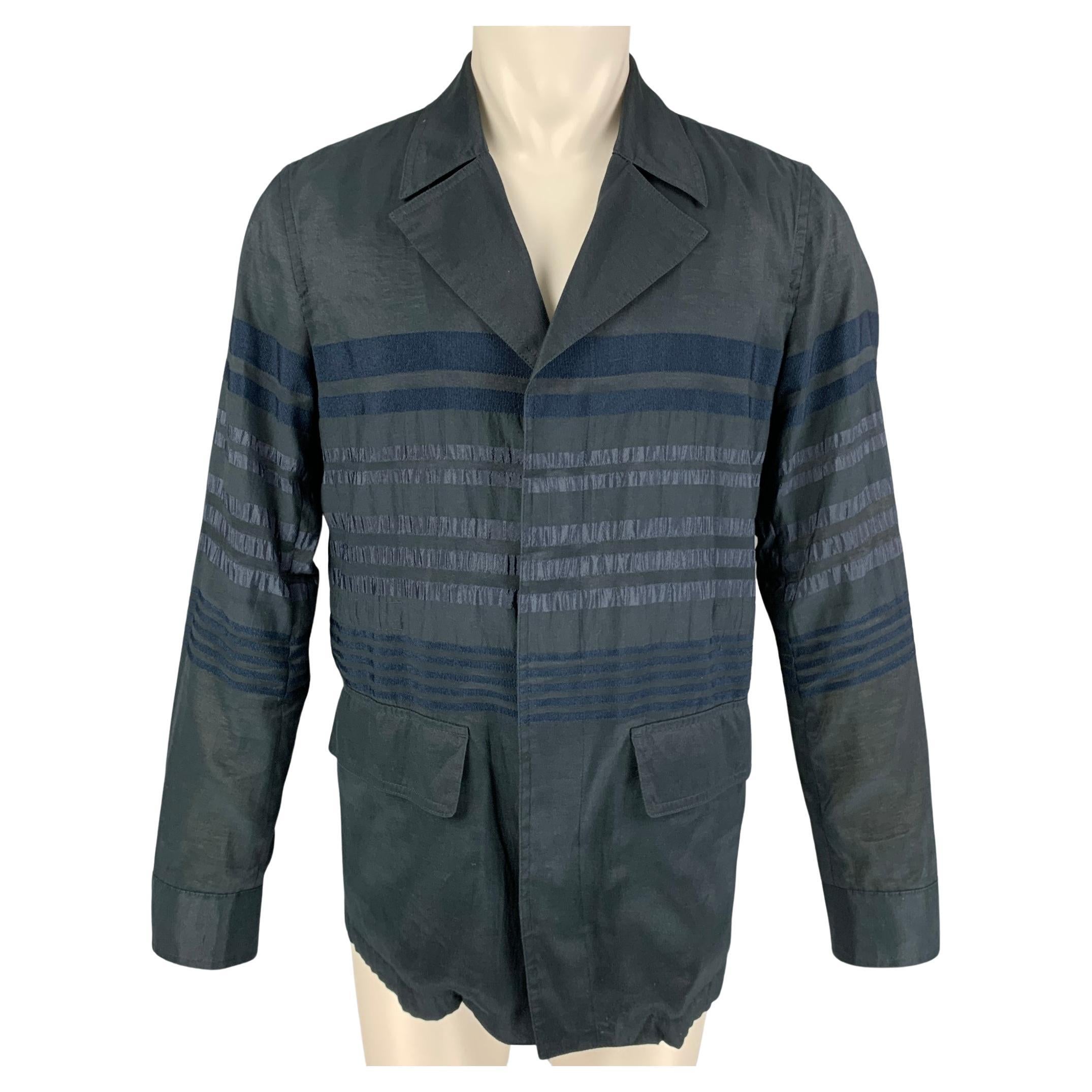 TOMORROWLAND Size M Dark Blue Shimmery Cotton Polyester Sport Coat