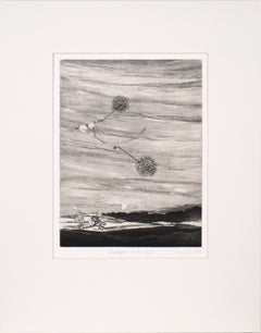 Vintage "Dialogue to the Wind" - Intaglio Print by Tomoya Uchida