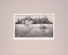 Retro "II Cottonballs" - Intaglio Print by Tomoya Uchida