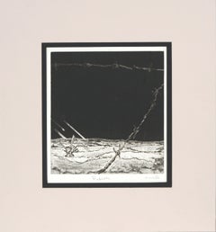 "Rebirth" Honey Bee and Barbed Wire - Intaglio Print