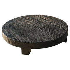 Piatto da portata decorativo Tomozara Burnt Solid European Oak di Dennis Kaiser