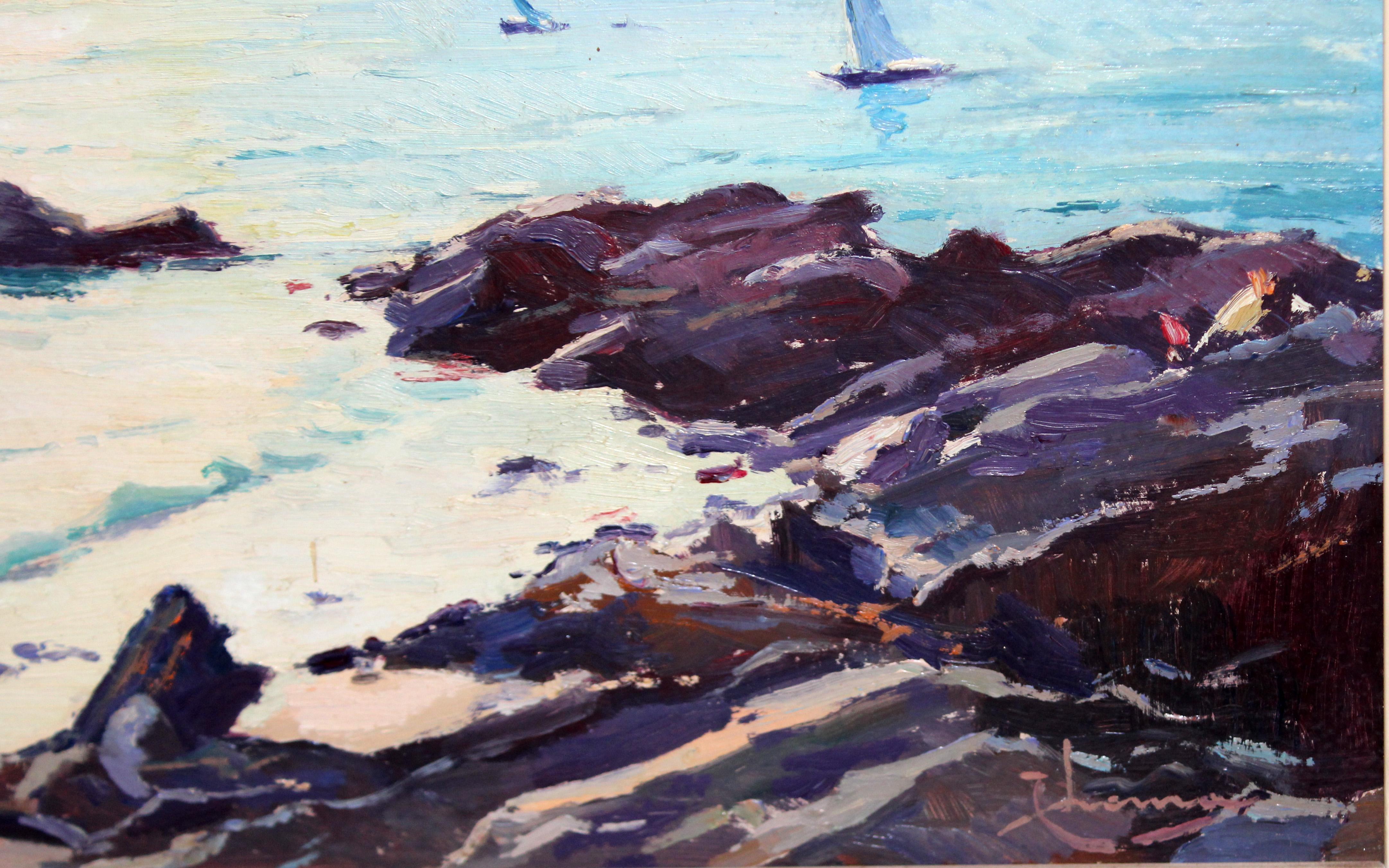 La obra va firmada por el artista en la parte inferior

En la parte trasera va titulado

﻿Se presenta enmarcada la pintura (el marco presenta algunos signos de uso)

El estado de la obra es bueno

Medidas obra: 27 x 35 cm.

Medidas marco: 44 x 52