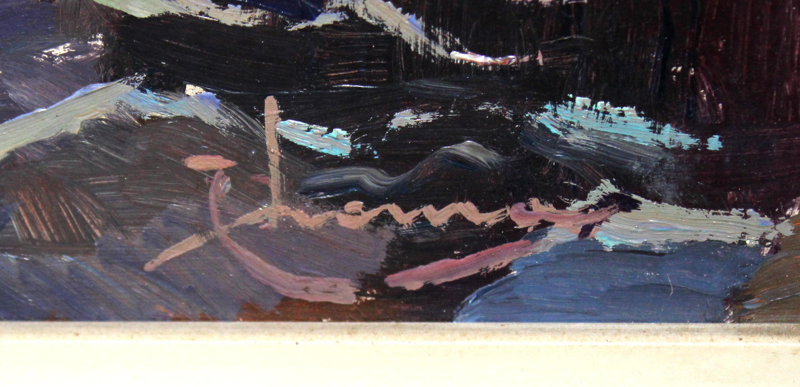 Óleo sobre tablex - Lloret de Mar (Gerona) For Sale 4