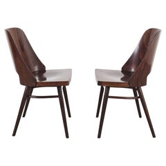 Ton Wooden Chairs in Pair, 1960s '2 Pieces'
