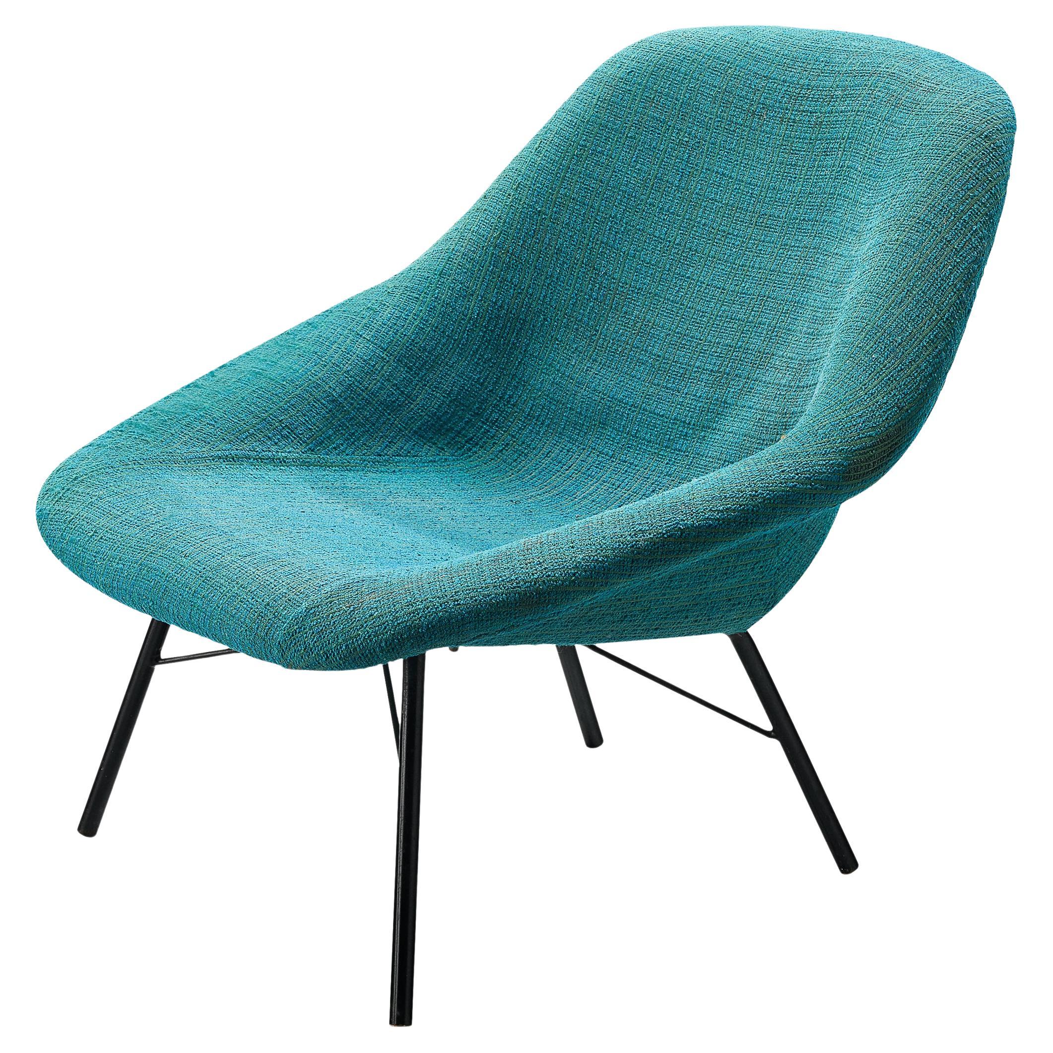 TON Mid-Century Modern Lounge Chair with Sculptural Frame 