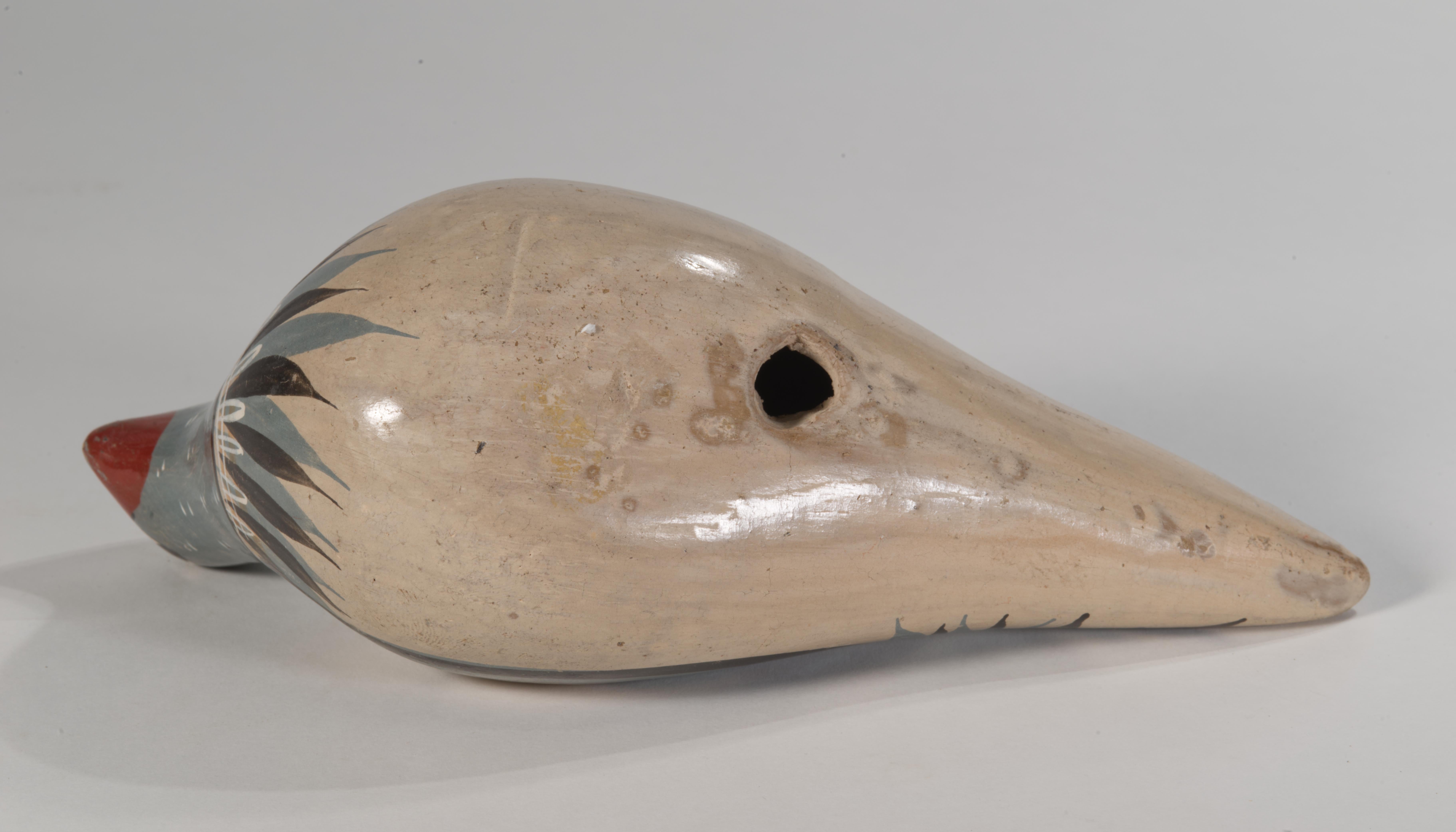 Tonala Mexiko Vogel Figur Volkskunst Handbemalt 1960er Jahre im Angebot 3