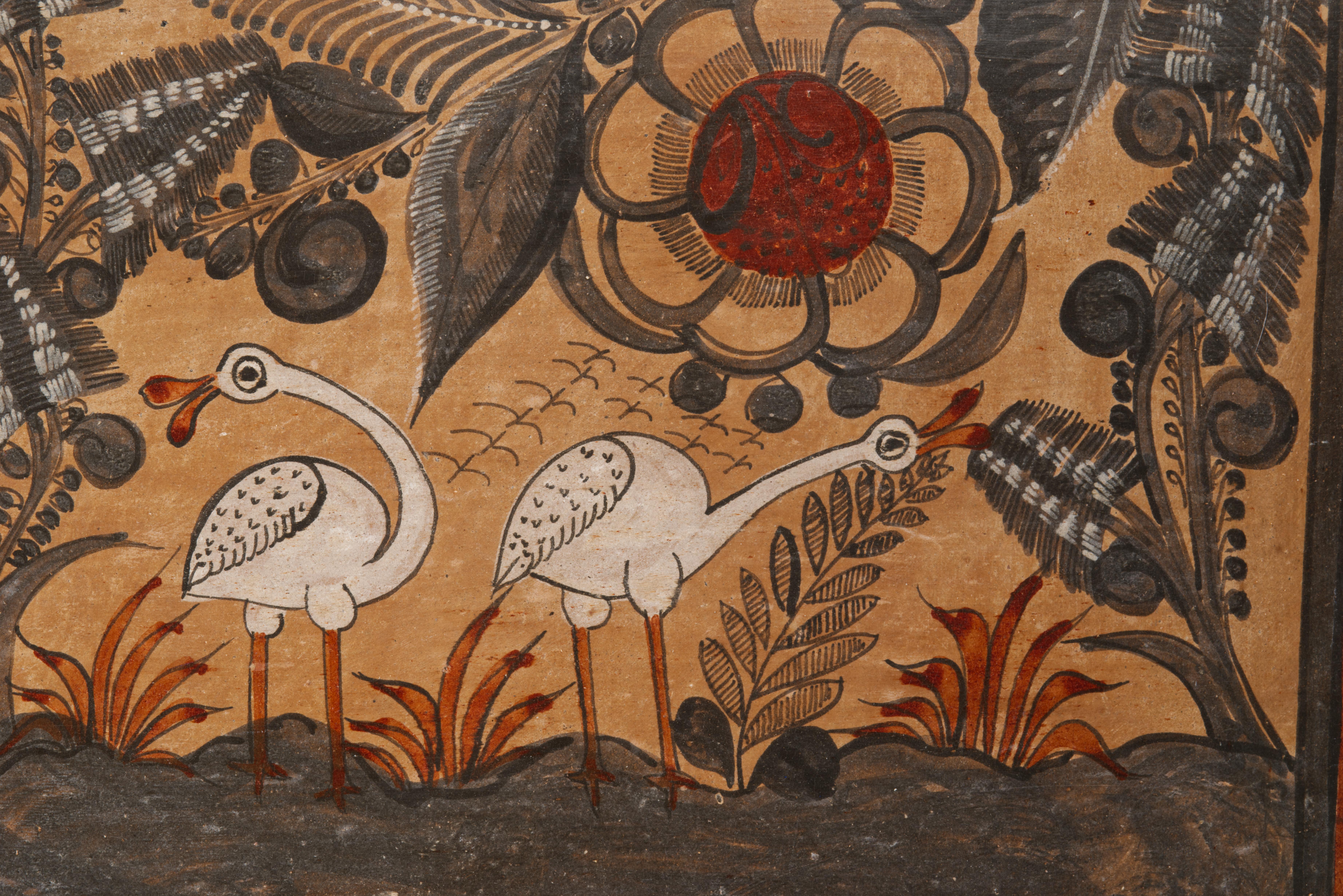 Decoración de pared con azulejos decorativos grandes de Tonalá México, años 60 Arte popular en venta