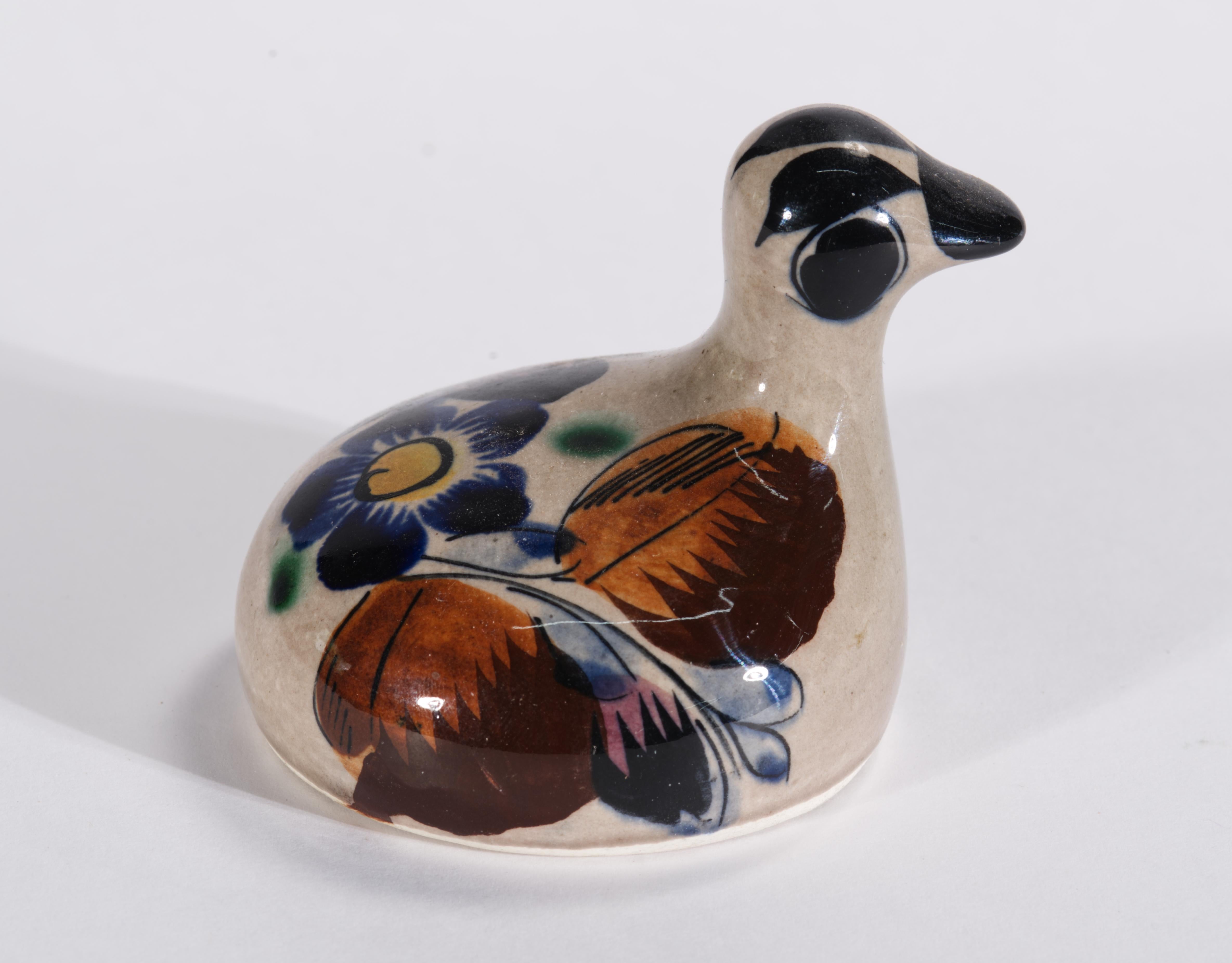 20ième siècle Tonala Mexique Ensemble de 5 figurines d'animaux Art populaire peint à la main 1960 en vente