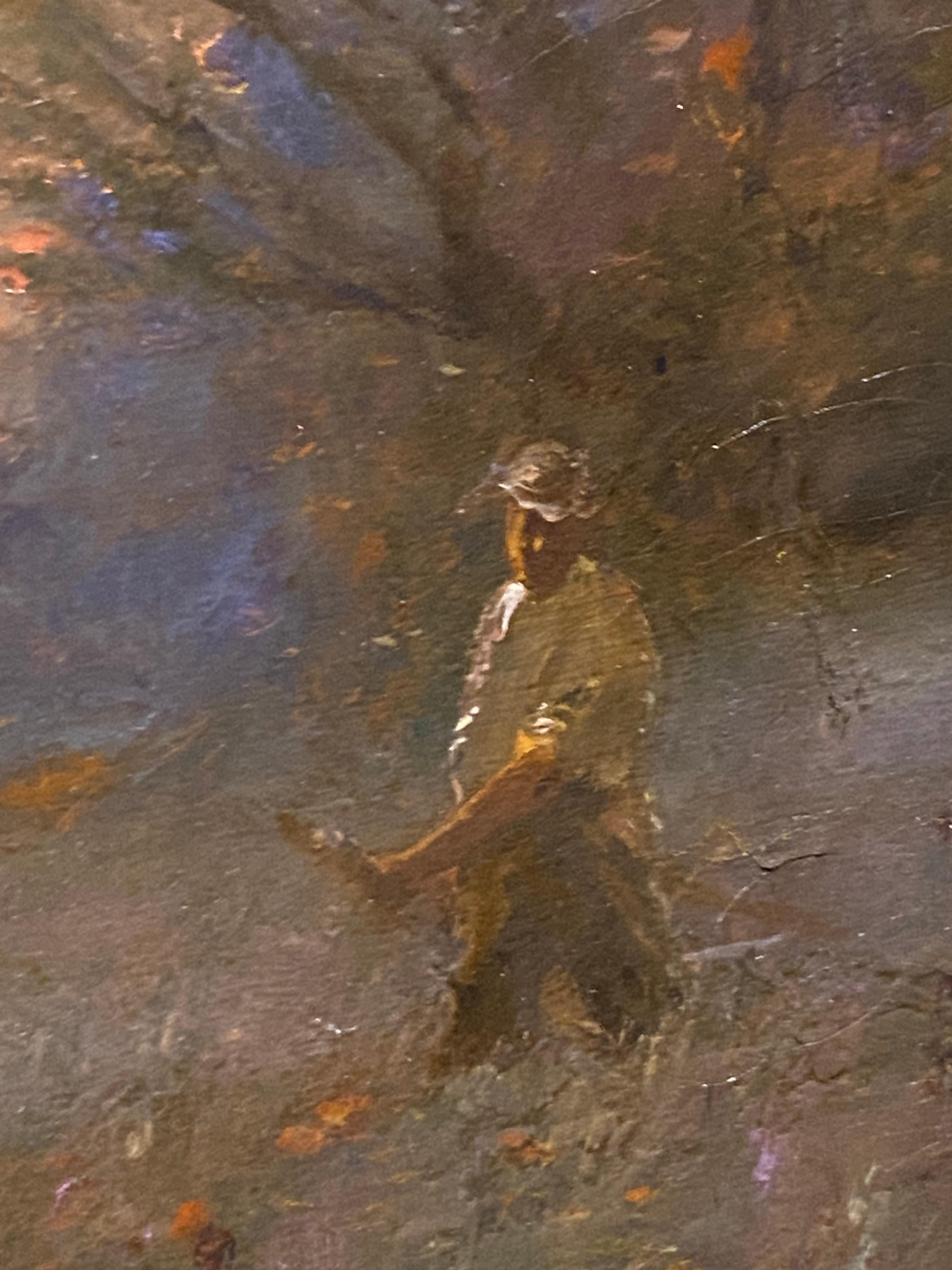 Tonalismus-Landschaft, Öl auf Karton, Gemälde von John Francis Murphy (1853 - 1921) im Angebot 4