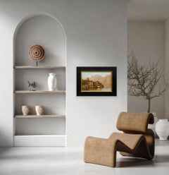 Tonalist American Landscape Painting of Lake Como by James Renwick Brevoort