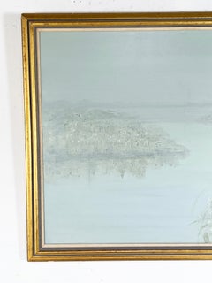 Tonalist Nantucket Seascape by Barbara Cocker, Titled "Peace", D. 1986