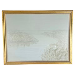 Tonalist Nantucket Seascape by Barbara Cocker, Titled "Peace", D. 1986