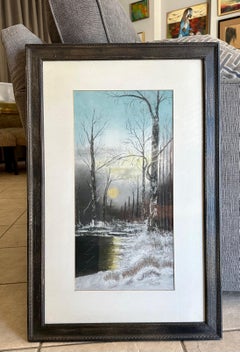 Tonalist Pastel Landscape Painting by Lori Gergens