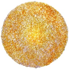 Tondo 180 Wall Light in Gold Polycarbonate by Jacopo Foggini