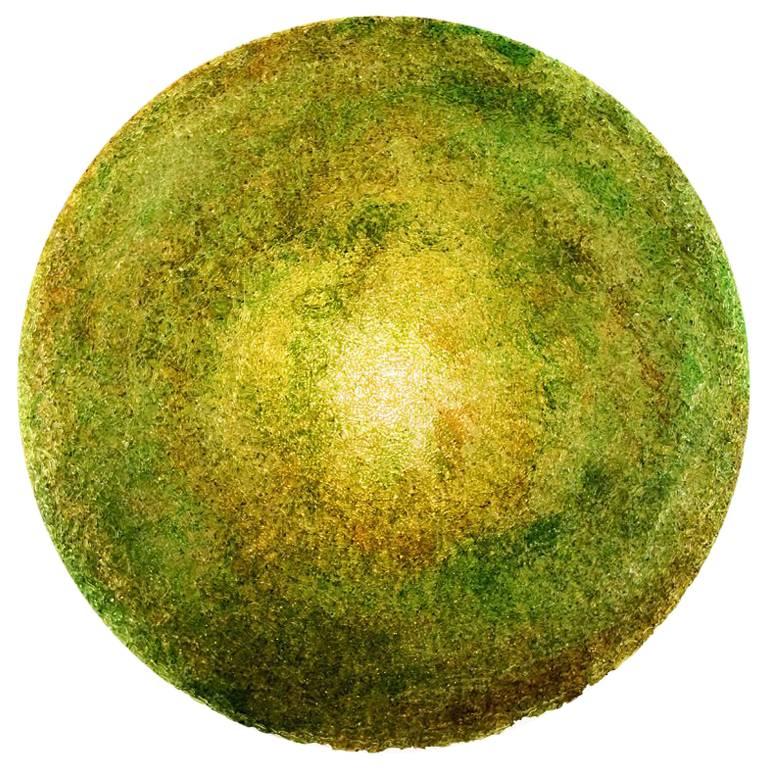 Tondo 180 Wandleuchte aus grünem Polycarbonat von Jacopo Foggini im Angebot