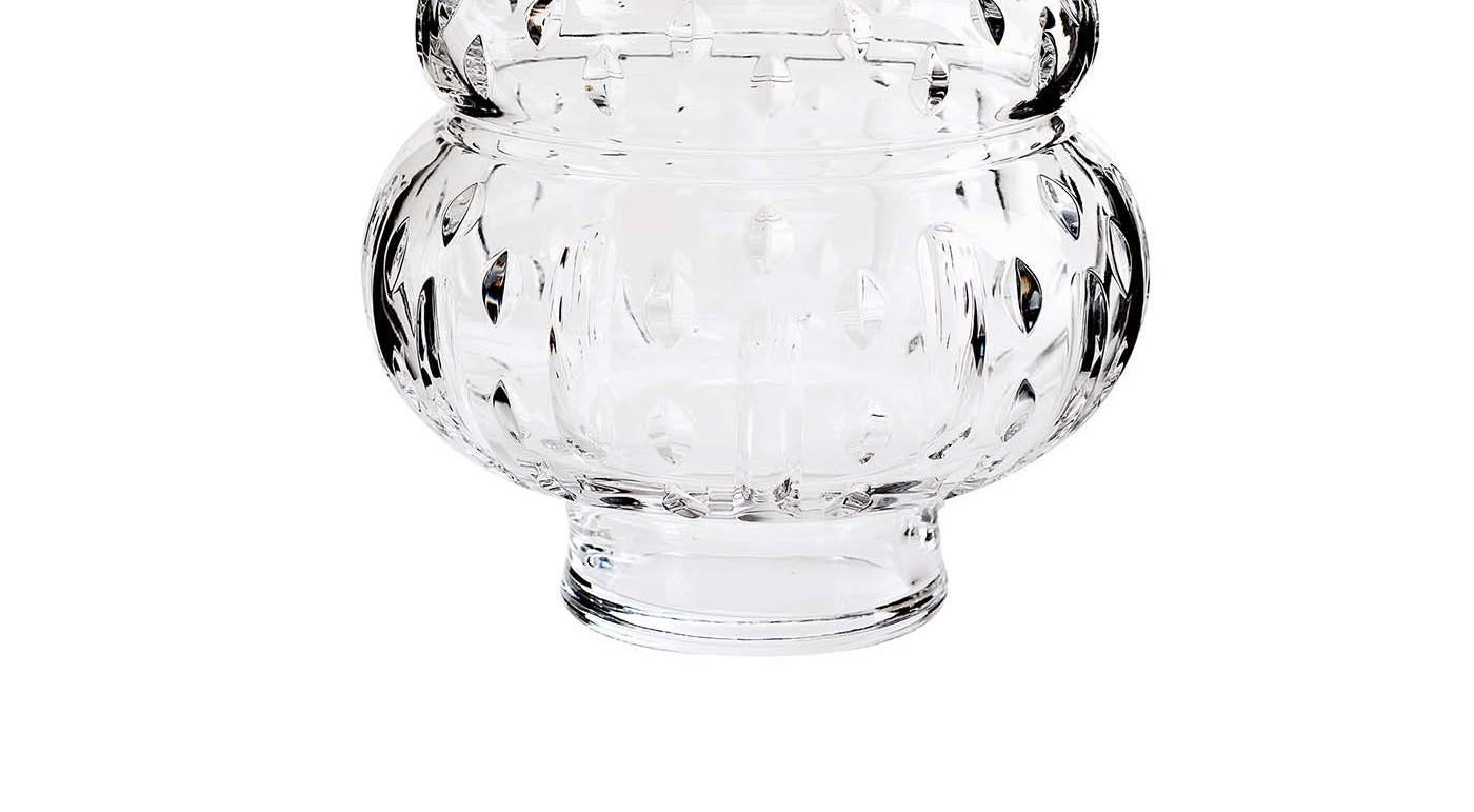 Modern Tondo Doni Boboda Passion Clear Vase by Mario Cioni For Sale