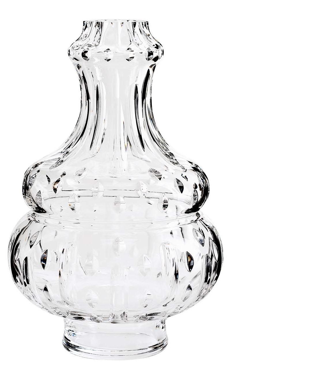 Italian Tondo Doni Boboda Passion Clear Vase by Mario Cioni For Sale