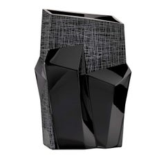 Tondo Doni Metropolis Black Vase by Mario Cioni