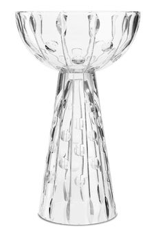 Tondo Doni Peacock Clear Vase by Mario Cioni