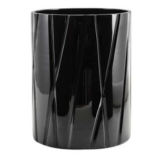 Tondo Doni Skyline Black Short Vase by Mario Cioni