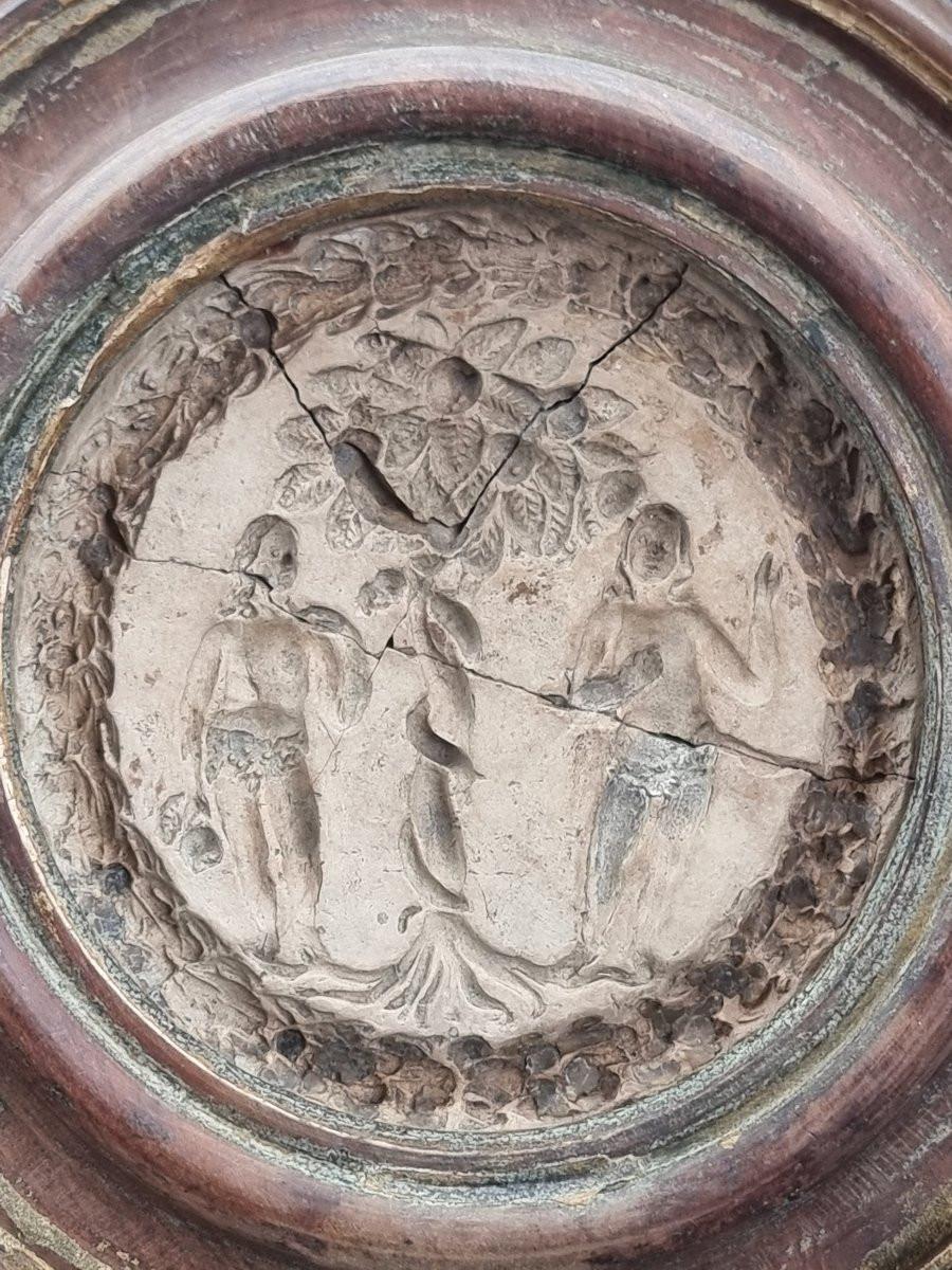 Luigi XIV Tondo in noce con calco dell'Albero della Vita – Italia, XVII secolo in vendita