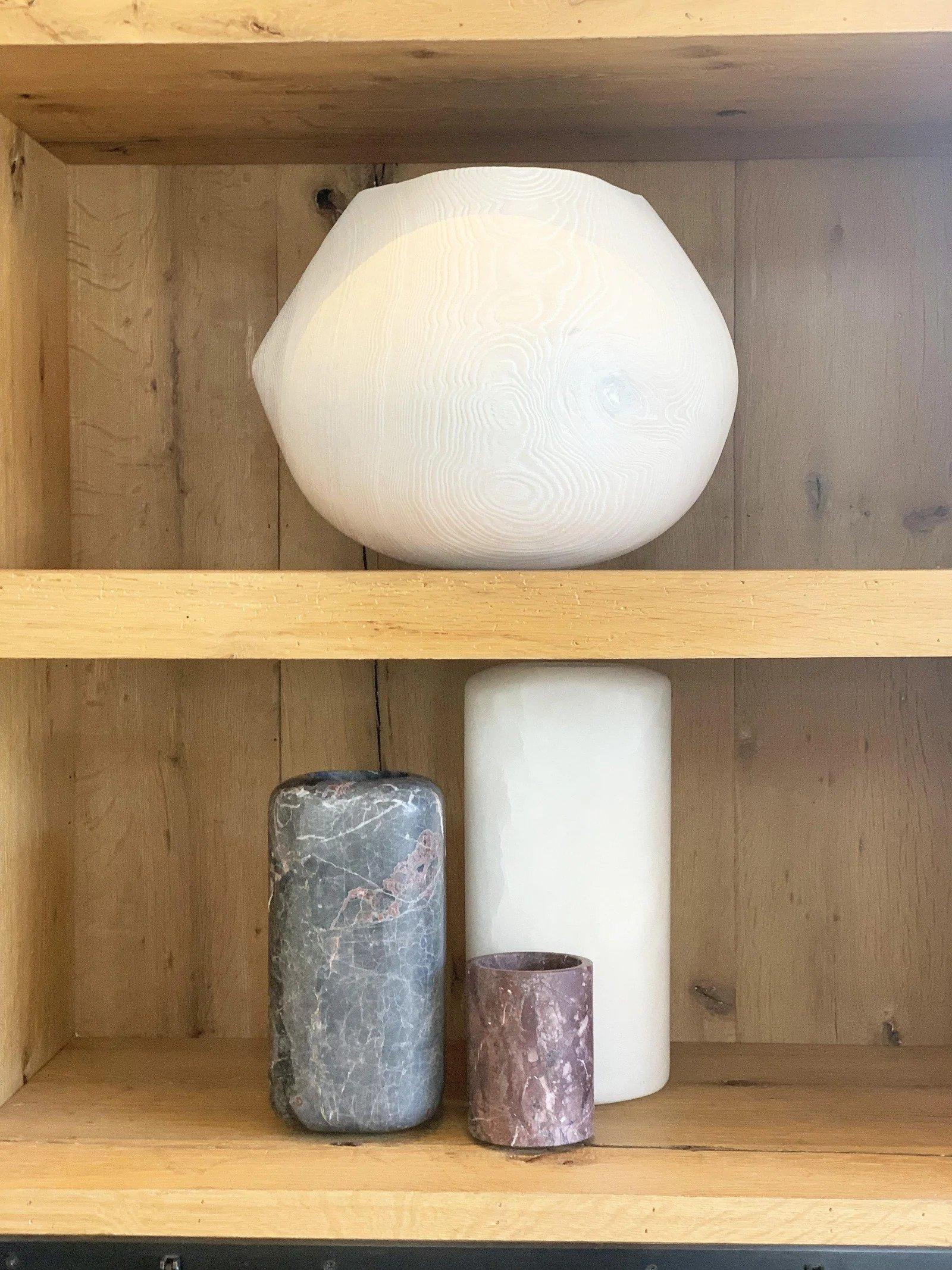 Tondo Medium Vase in Gris Saint Laurent In New Condition In Sag Harbor, NY