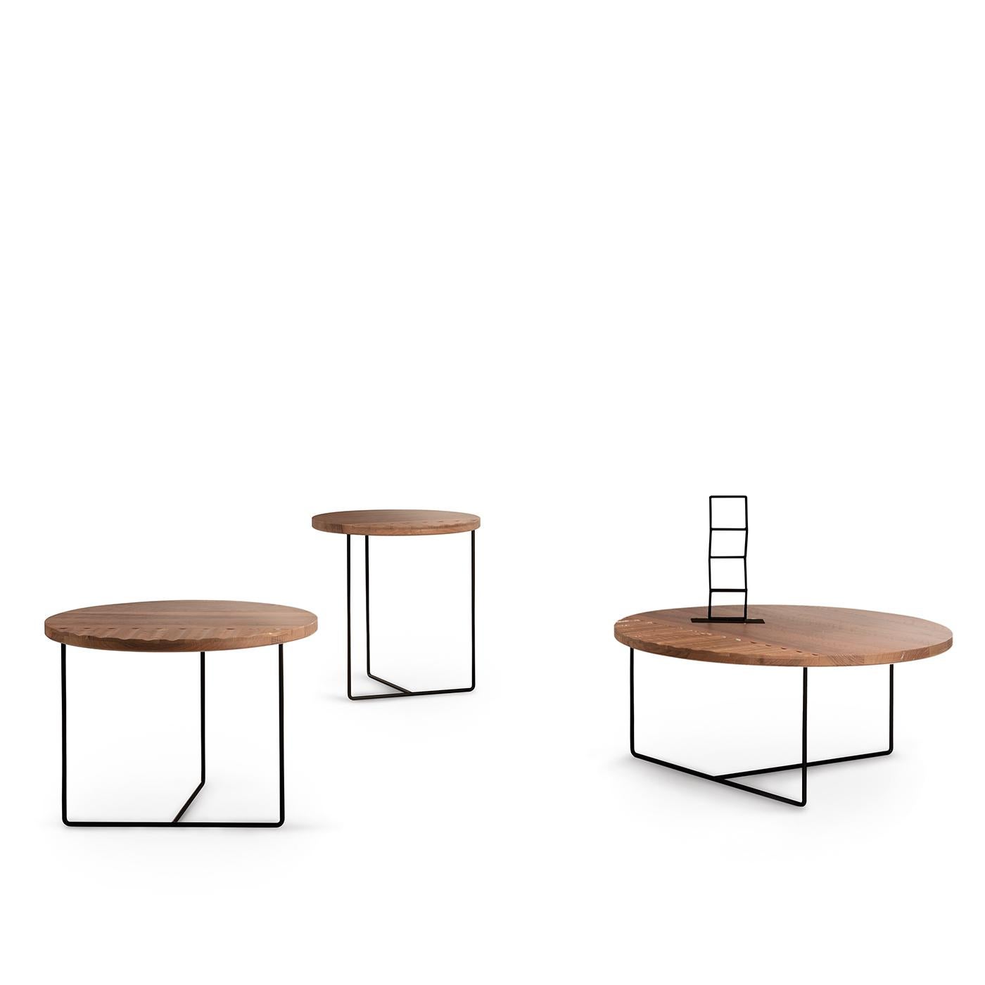 Modern Tondo Tall Side Table by Davide Aquini