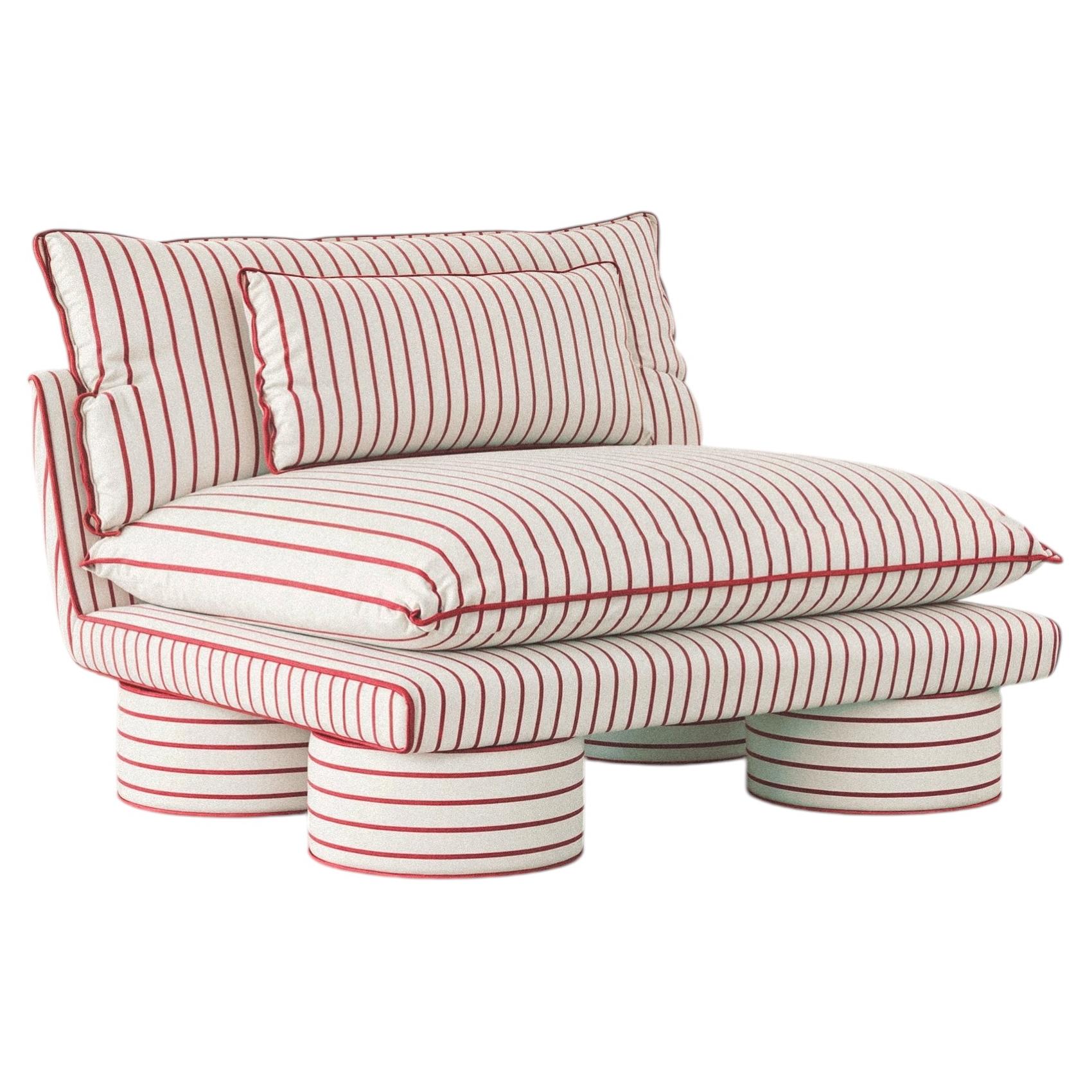 Poltrona Tone di Hermhaus, in velluto e Oak, stile Mid-Century Modern