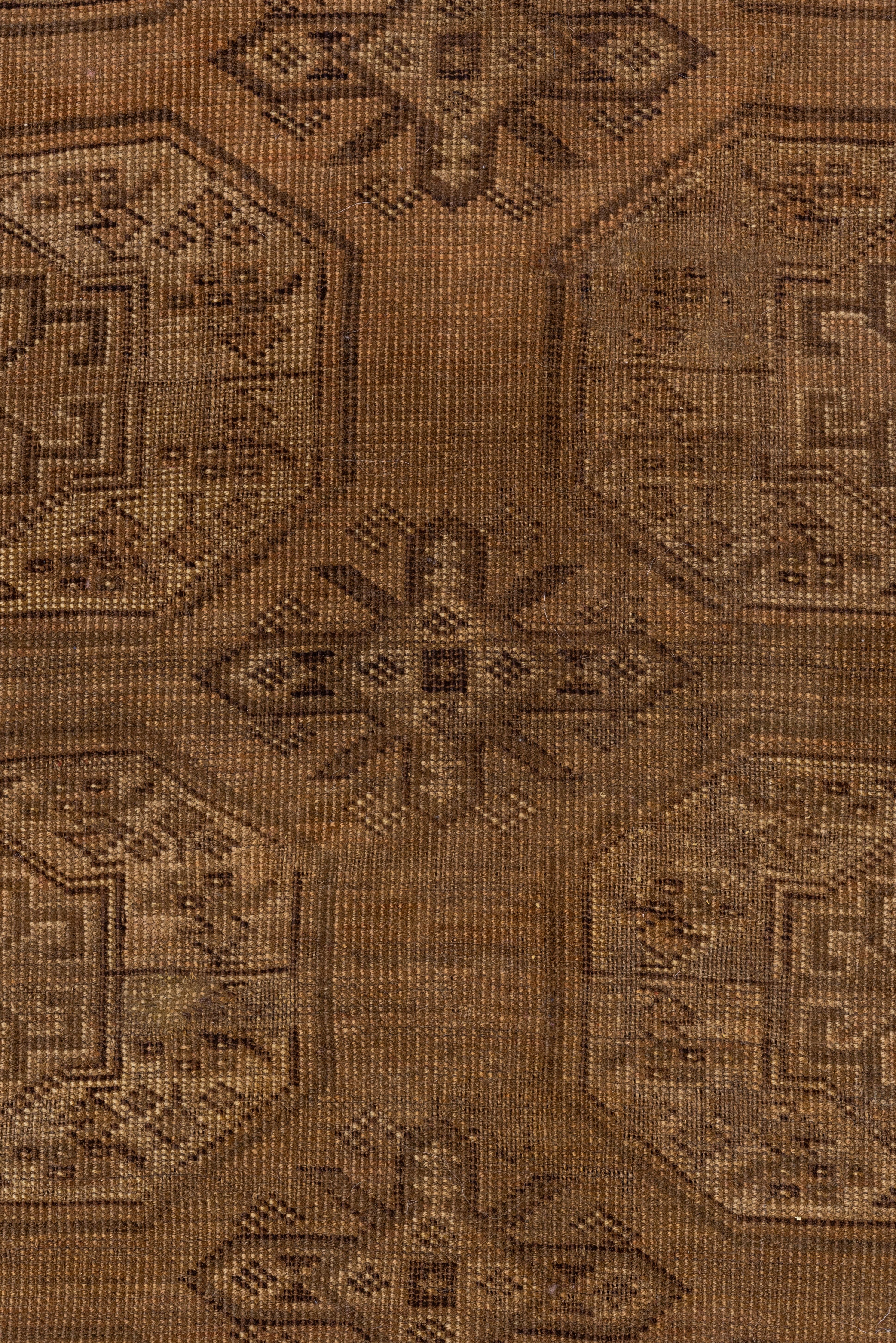 Hand-Knotted Tone on Tone Antique Afghan Ersari Rug, circa 1940s For Sale