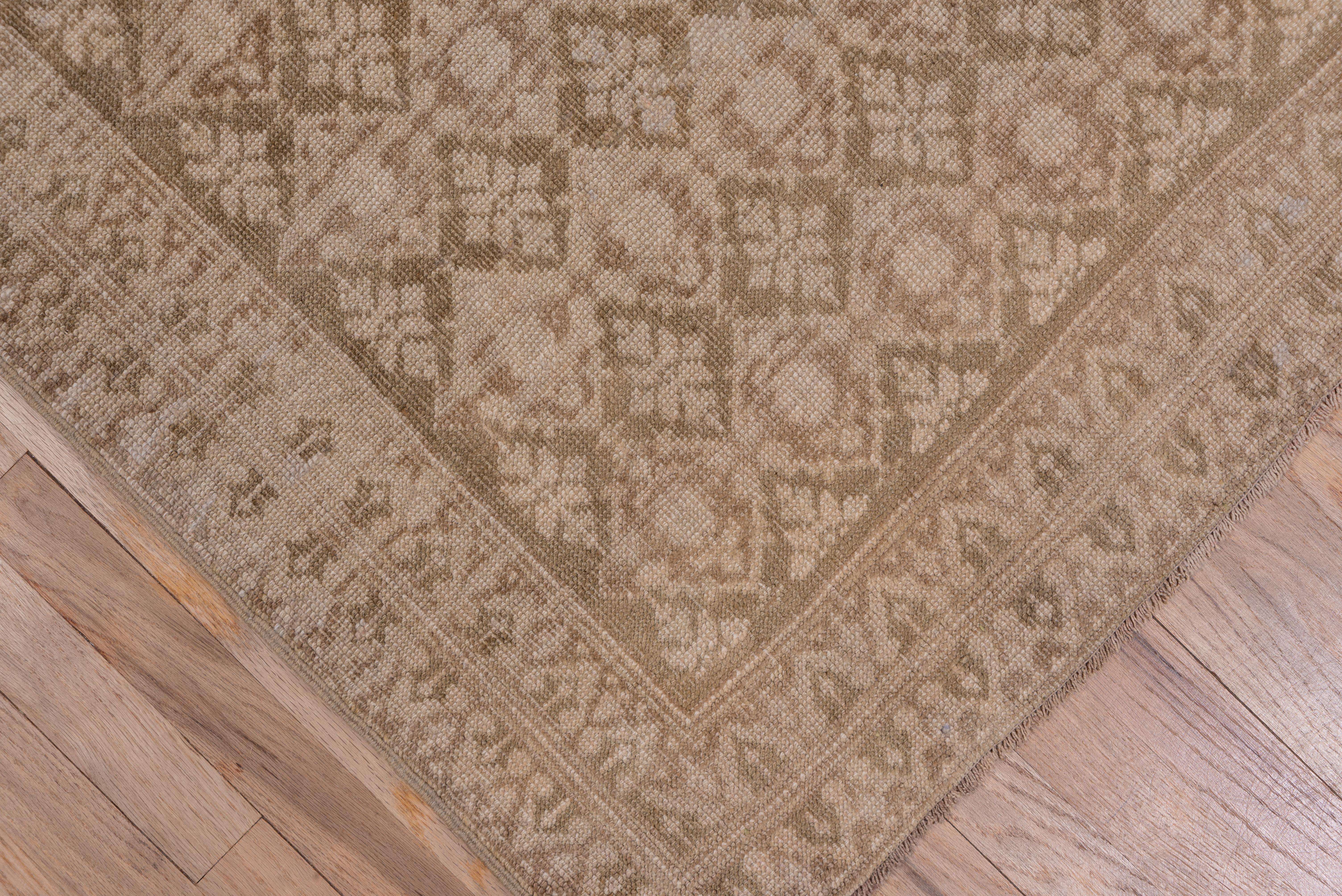 Hand-Knotted Tone on Tone Vintage Oushak Runner